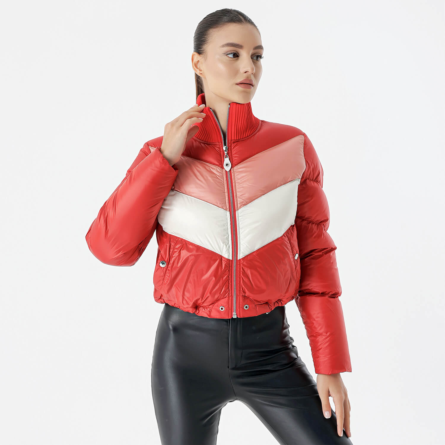 Louis Vuitton - Red&Pink Puffer Jacket